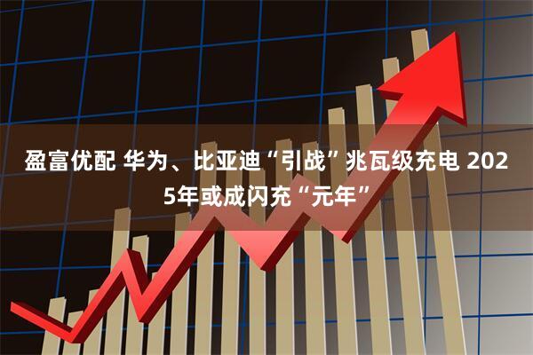 盈富优配 华为、比亚迪“引战”兆瓦级充电 2025年或成闪充“元年”