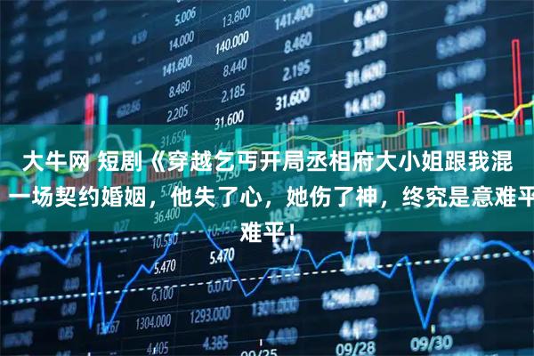 大牛网 短剧《穿越乞丐开局丞相府大小姐跟我混》一场契约婚姻，他失了心，她伤了神，终究是意难平！